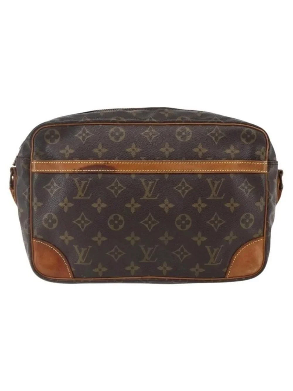 Authentic LOUIS VUITTON Monogram Trocadero 30 Shoulder Bag M51272 LV - Picture 5 of 16